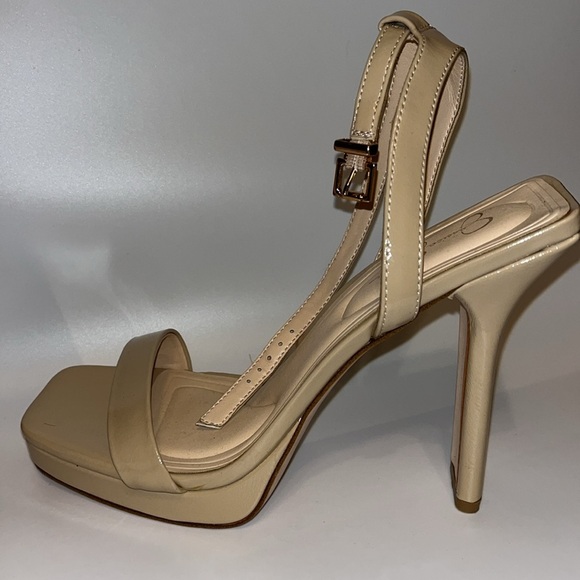 Jessica Simpson Adonia Two-Piece Platform Dress Sandals Beige Size 9.5 - Picture 2 of 6